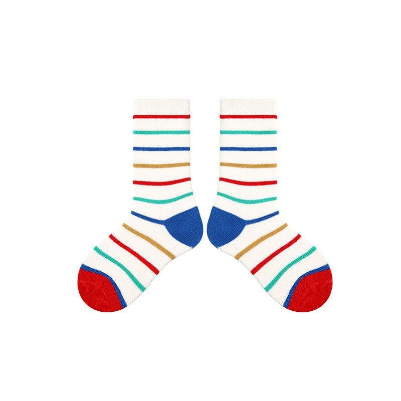 4 Pack Kids Baseball Puppy Series Cute Socks Casual Versatile Cozy Cotton Socks