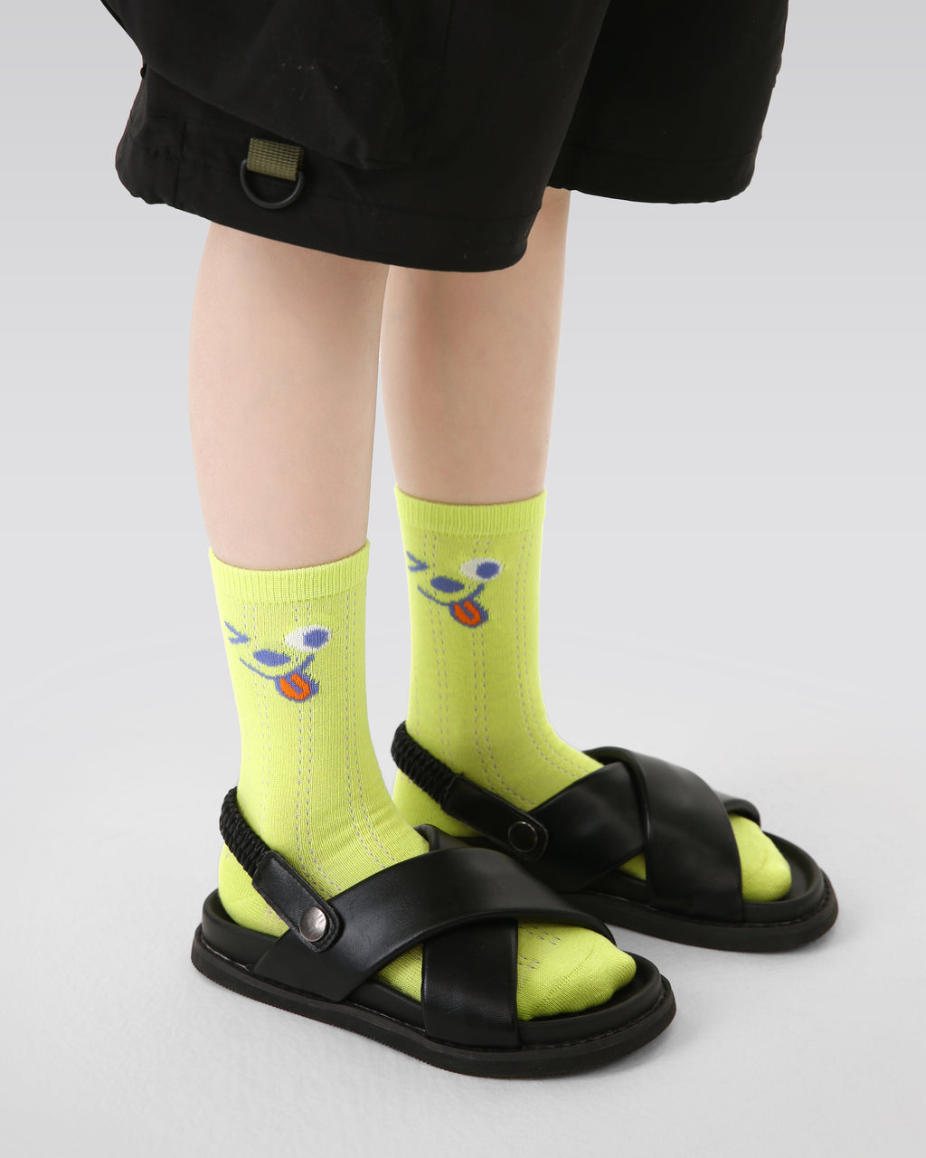 4-Pack Puppy Club Kids Mesh Breathable Cotton Crew Boys Socks - SWEET NANA