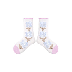 Sweetnana 4-Pack "Romantic Galaxy" Series Children's Seamless Socks: Fashion Spring/Summer Colorful Socks, Kids Crew Cotton Socks.