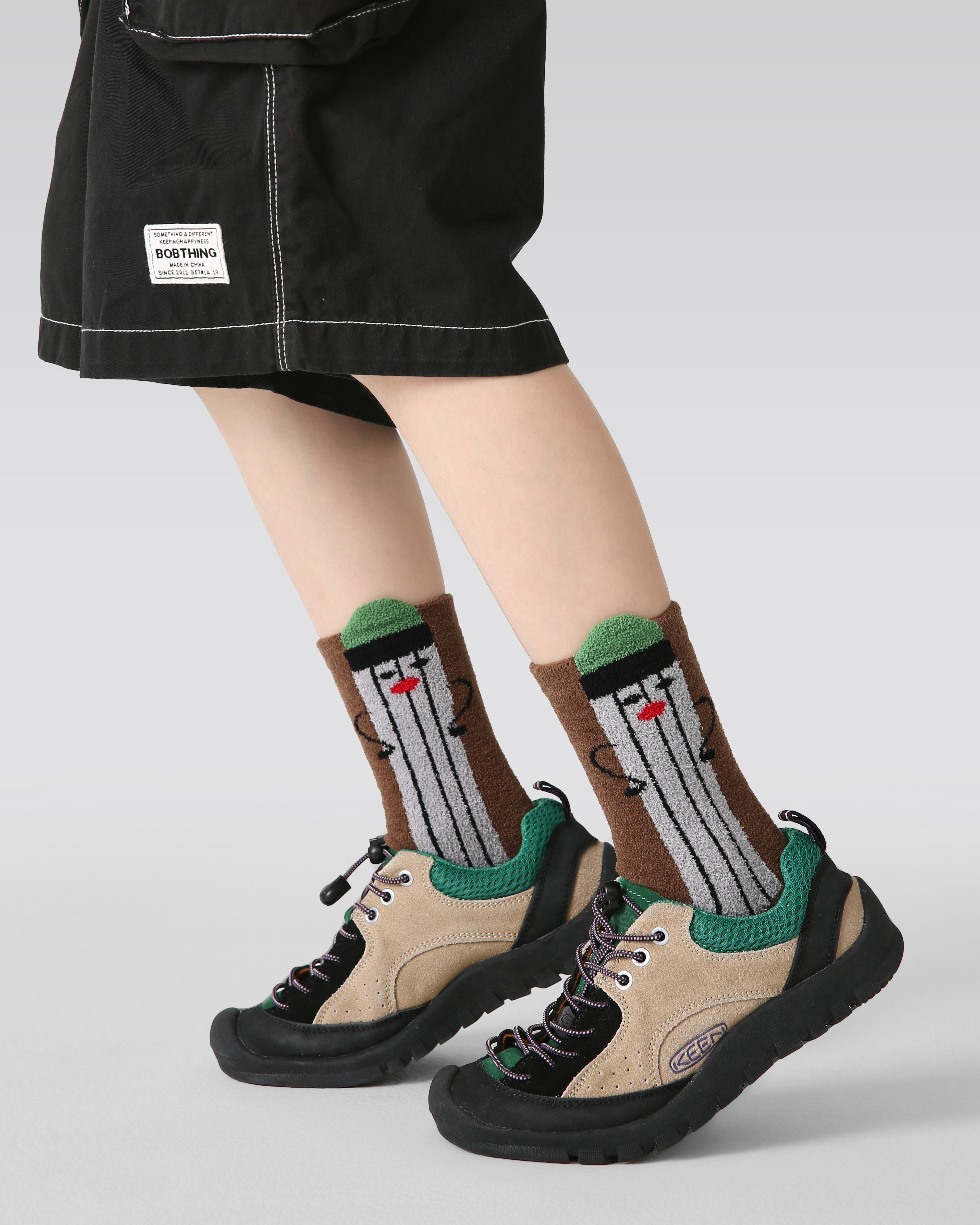 4-Pack Space Notes Half Velvet Kids Socks Cozy Soft Coral Fleece Crew