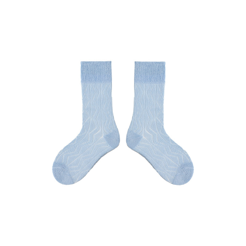 4-Pack Kids' Cotton Crew Socks Colorful Mesh Casual