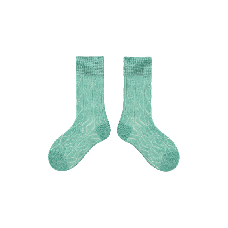 4-Pack Kids' Cotton Crew Socks Colorful Mesh Casual