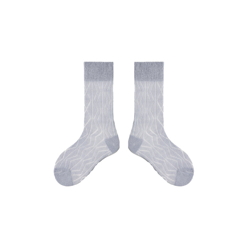 4-Pack Kids' Cotton Crew Socks Colorful Mesh Casual