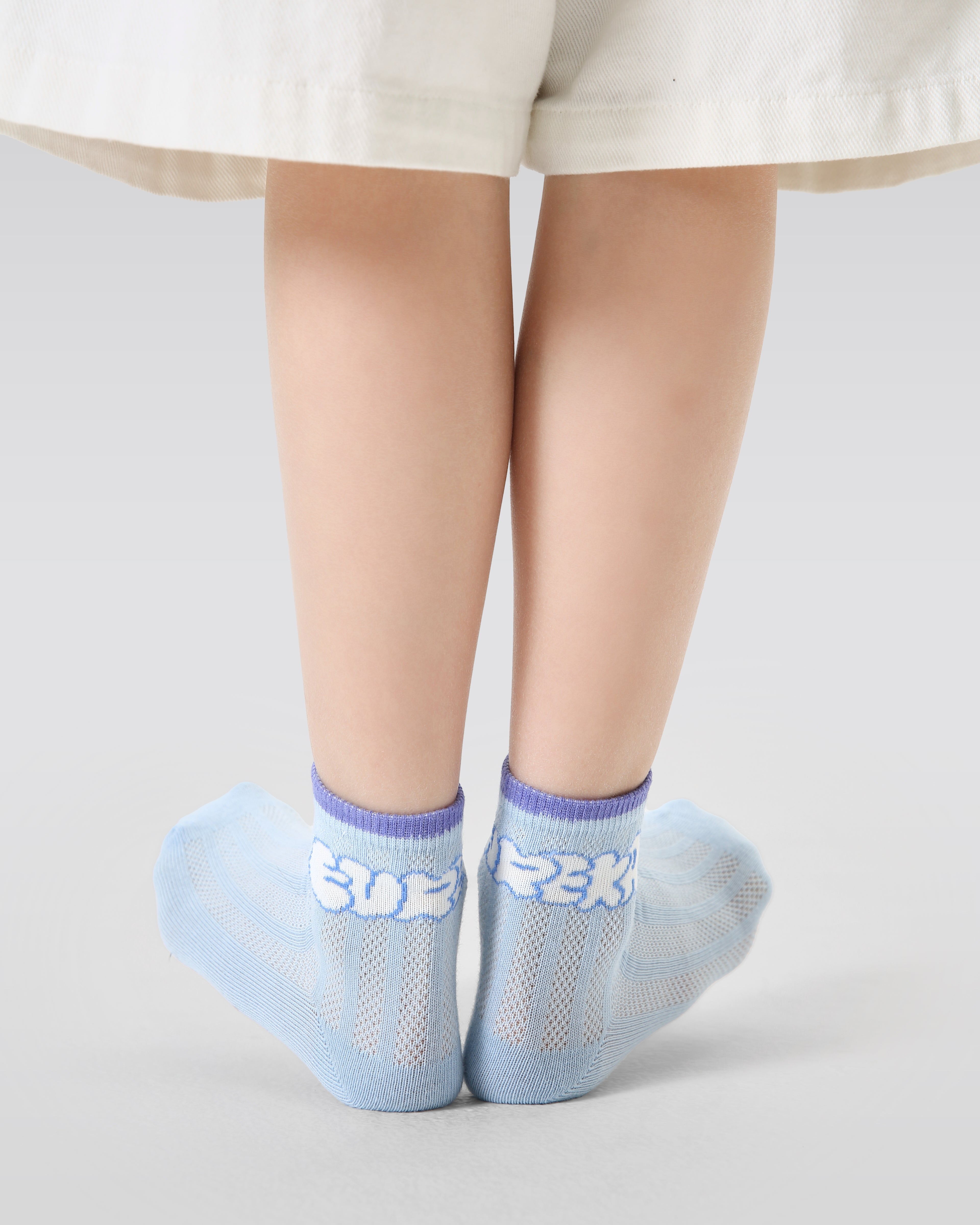 5-Pack Baseball Party Series Kids Mesh Socks Cartoon Cotton Socks