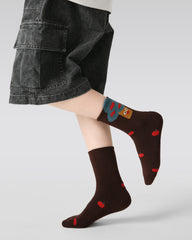 5-Pack Bear Orchard Terry Kids Socks Thick Warm Cotton Crew Socks