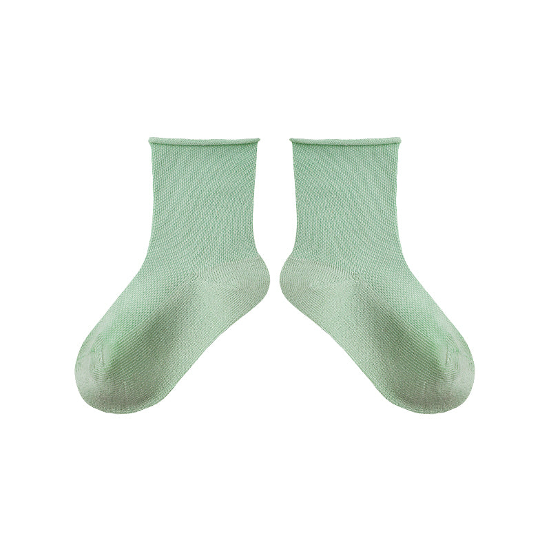 5-Pack Kids' Cotton Ankle Socks Essential Neutrals Mesh Casual