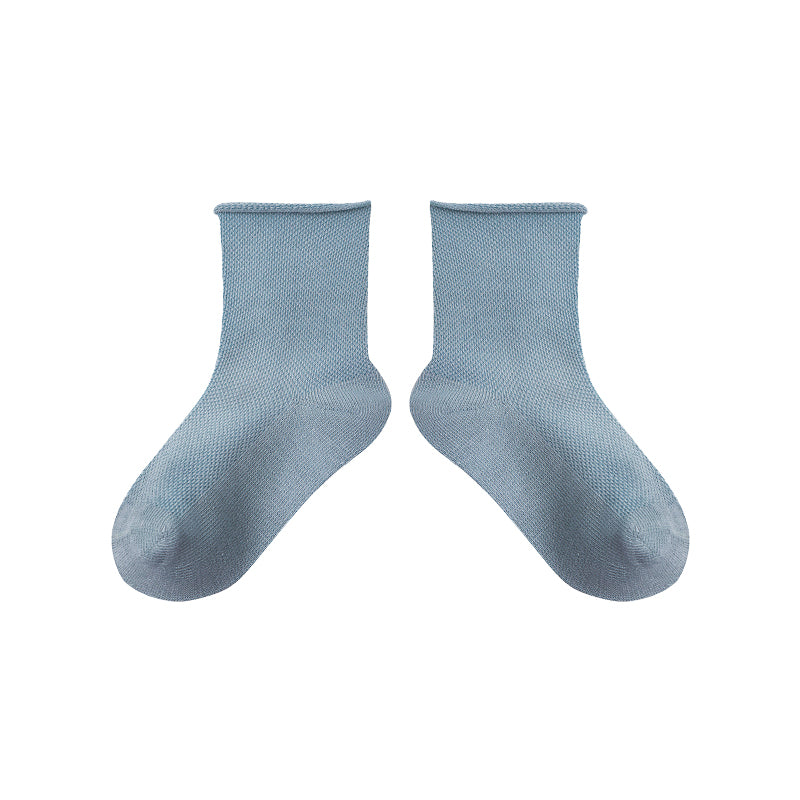 5-Pack Kids' Cotton Ankle Socks Essential Neutrals Mesh Casual