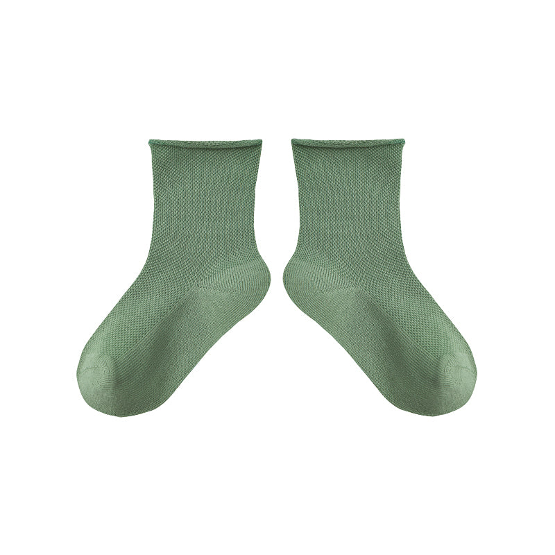 5-Pack Kids' Cotton Ankle Socks Essential Neutrals Mesh Casual