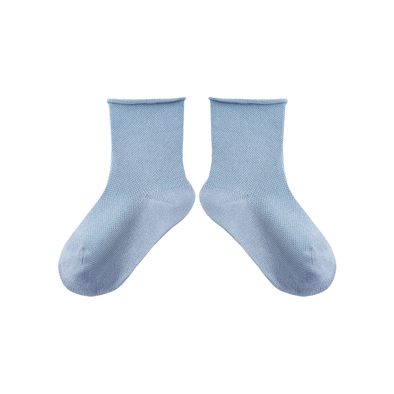 5-Pack Kids' Cotton Ankle Socks Essential Neutrals Mesh Casual
