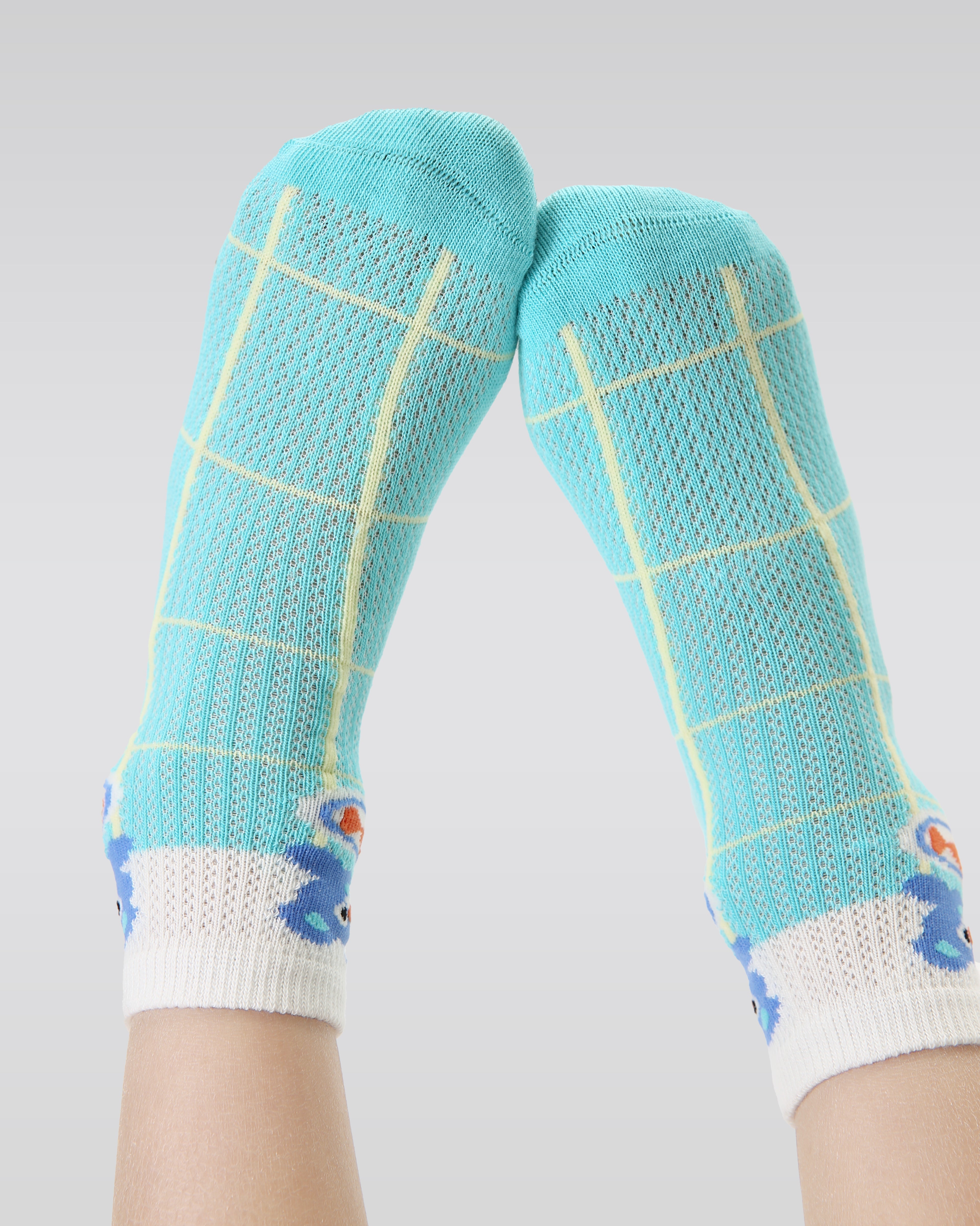5-Pack Colorful Summer Series Kids Socks Thin Mesh Cotton Socks
