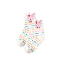 Sweetnana 5-Pack "Colorful Winter" Series Children's Cotton Socks: Warm Socks for Autumn/Winter, Kids Cozy Ankle Socks Colorful and Cute.