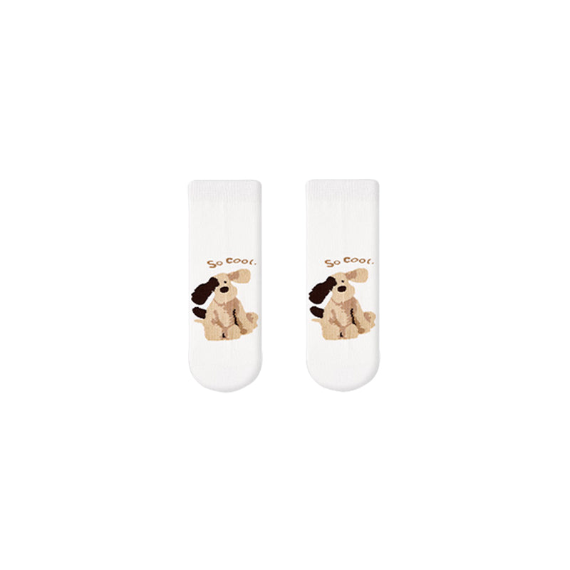 5-Pack Cute Party Series Womens Cotton Ankle Socks Cartoon Seamless Breathable