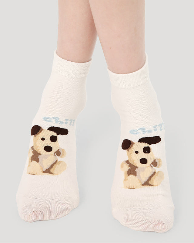 5-Pack Cute Party Series Womens Cotton Ankle Socks Cartoon Seamless Breathable