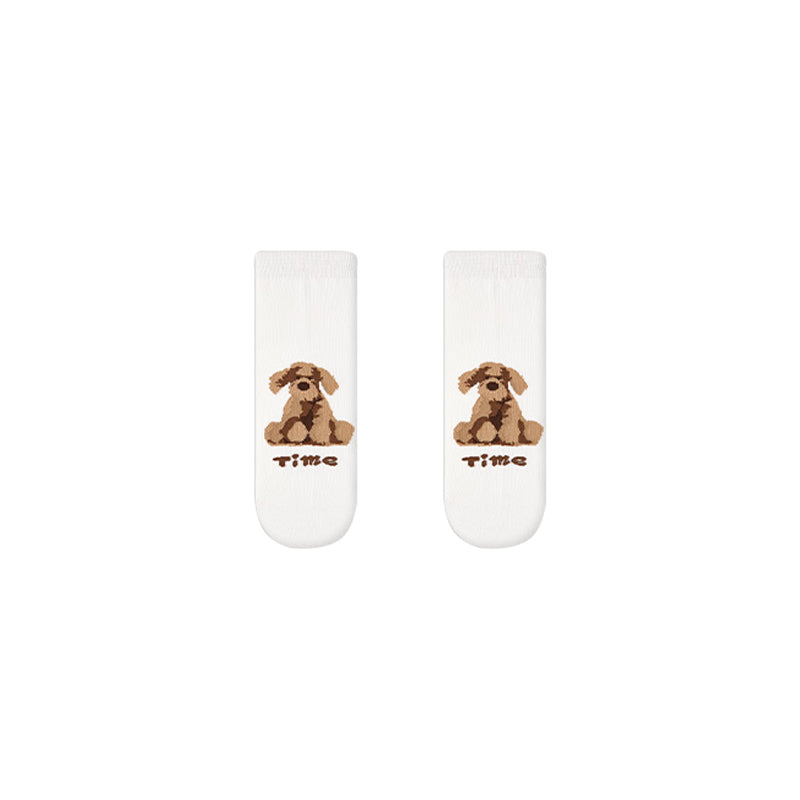 5-Pack Cute Party Series Womens Cotton Ankle Socks Cartoon Seamless Breathable
