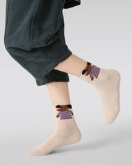 5-팩 에너제틱 퍼피 테리 키즈 양말 두꺼운 따뜻한 면 크루 양말