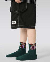 5-팩 에너제틱 퍼피 테리 키즈 양말 두꺼운 따뜻한 면 크루 양말