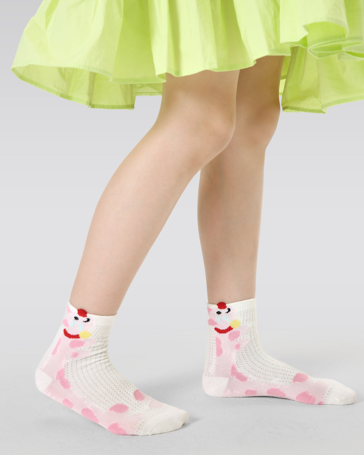 5-Pack Fleck Bunny Series Kids Cotton Socks Ankle Socks Thin Breathable