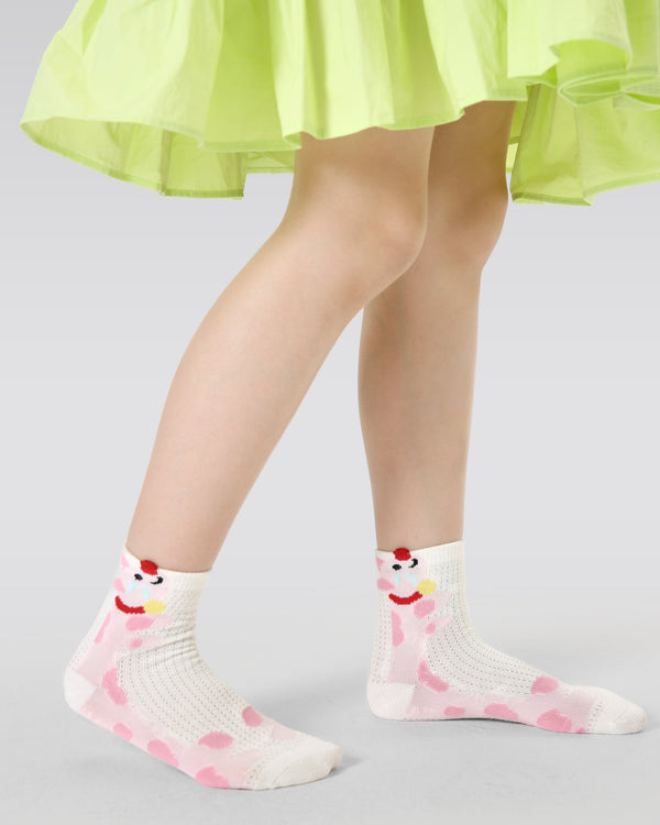 5-Pack Fleck Bunny Series Kids Cotton Socks Ankle Socks Thin Breathable - SWEET NANA