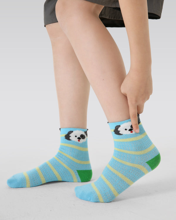 5-Pack Forest Friendship Series Kids Socks Cute Casual for Boys - SWEET NANA