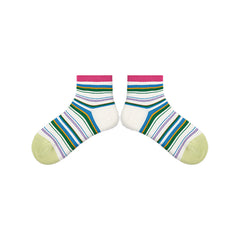 Sweetnana 5-Pack "Joy Life" Series Seamless Cotton Ankle Socks - Cozy and Cute Women's Socks with Fun Colorful Designs, Perfect for Everyday Wear