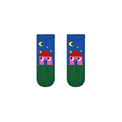 Sweetnana 5-Pack "Magic Paradise" Series Women's Ankle Socks - Cozy Seamless Cotton Socks with Cute and Colorful Designs, Perfect for Comfort and Style