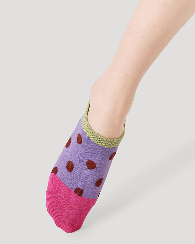5-Pack Star Lobster Series Womens No Show Socks Cotton Seamless Non Slip