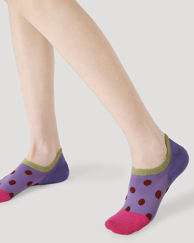 5-Pack Star Lobster Series Womens No Show Socks Cotton Seamless Non Slip