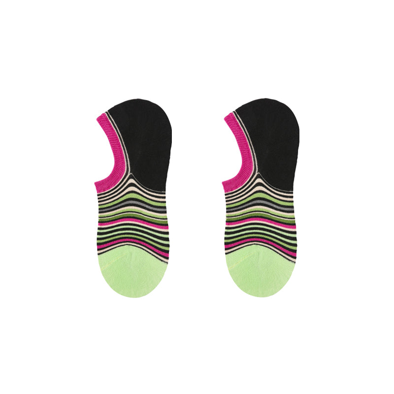 5-Pack Star Lobster Series Womens No Show Socks Cotton Seamless Non Slip