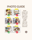 大人用カスタム猫顔クルーソックス パーソナライズペット写真ソックス ペット好きへのギフト ホワイトトゥ