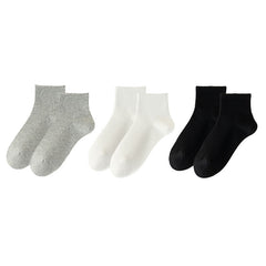 Sweetnana 3-Pack Women's Ankle Socks Mesh Breathable Casual Socks Athletic Socks Muticolor Cotton Socks