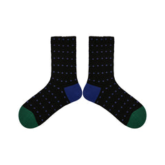 Sweetnana Fashion Literary Socks: Dots Design Mid-calf Socks, Warm, Comfort, Trendy Socks.