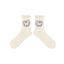 3-Pack Women Cotton Crew Socks Black&White Cute Casual - SWEET NANA
