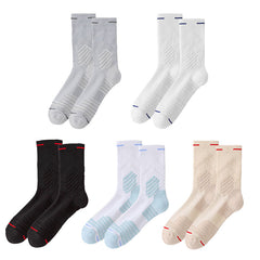 Sweetnana Breathable Sweat-Absorbent Athletic Crew Socks for Women, Performance Cushioned Sport Running Training Socks