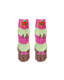 Women Crew Socks Caterpillar Series Funny Fuzzy Thick Warm Soft - SWEET NANA