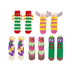 Sweetnana Caterpillar Series Cozy Tube Socks for Women&Men - Thickened Winter Socks, Creative Funny Socks, Soft Fuzzy Warm Stockings.