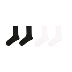 Sweetnana Women & Men Seamless Socks, Black and White,Soft, Comfort, Breathable, Casual , Crew Socks for Adults.