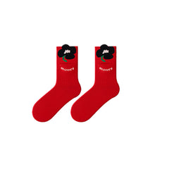 Sweetnana Chinese New Year Red Socks for Woman Men The Year of Snake Crew Socks  Red Socks Spring Festive Gifts