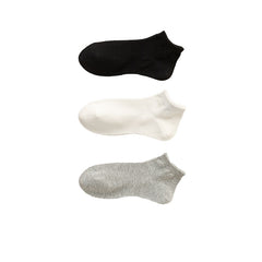 Sweetnana 3-Pack Men's Solid Low Cut Socks Breathable Mesh Socks Thin Casual Athletic Socks