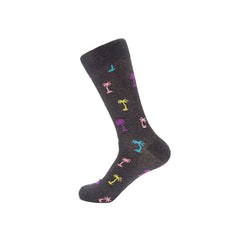 Sweetnana Colorful Patterned Dress Socks for Women and Men, Fun and Crazy Casual Crew Socks, Cotton Seamless Socks.