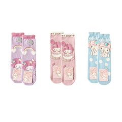 3-Pack Sweetnana Sanrio Series Cozy Crew Socks - Lovely Sanrio Socks Cartoon Pattern, Soft Warm Socks Perfect for Winter.