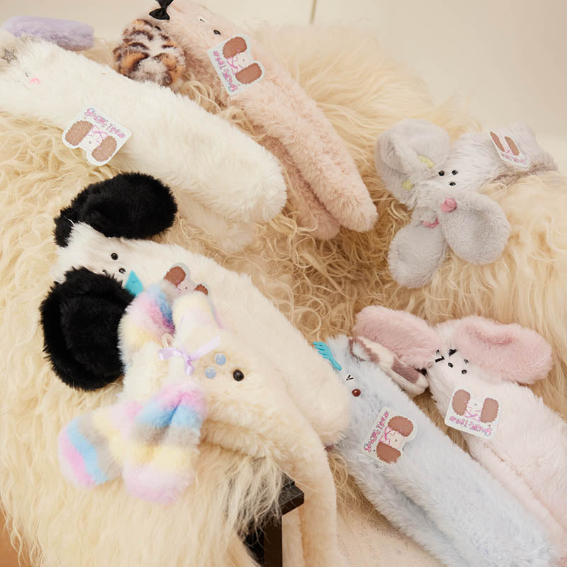 Sweetnana コージー女性 & キッズチューブソックス、キュートな3D耳シリーズ、冬用の柔らかく厚手の暖かいソックス、ラウンジウェア用の滑り止め、面白い動物デザインのスリッパソックス。