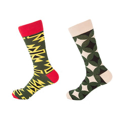 Sweetnana Crew Casual Socks, Cotton Cozy Seamless Socks, Crazy Fun Patterned Socks for Women and Men