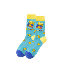 Sweetnana Food Themes Fun Novelty Socks, Fashion Casual Crew Socks, Men Women Unisex, Cotton Seamless Socks.