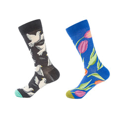 Sweetnana Funny Socks for Men Women Fun Cozy Crazy Novelty Fashion Breathable Printed Cotton Seamless Socks