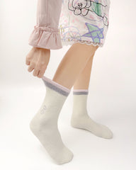 Gift Box Set Women Crew Socks Fuzzy Warm Cozy Cotton Soft Cute Animal Embroidery