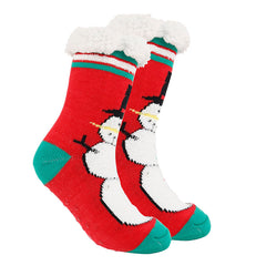 Sweetnana Women’s Christmas Socks - Super Soft Non-Slip Slipper Fuzzy Socks, Cute Crew Socks, Thickened Winter Stockings for Cozy Lounge Wear