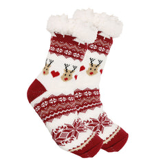 Sweetnana Christmas Women’s Socks - Cute and Cozy Super Soft Fuzzy Slipper Socks, Non-Slip Thickened Winter Stockings, Perfect Christmas Gift.