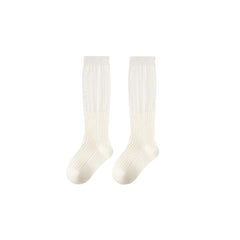 Sweetnana Kids Crew Socks, Sock Cuff Stack Solid Color, Girls Dress Socks, Warm for Autumn and Winter.