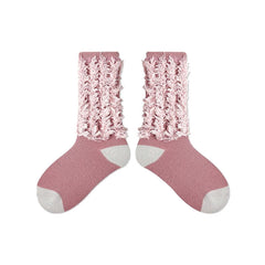 Sweetnana Kids Crew Socks with Tassel, Girls Cozy Socks Filled the Design Feeling, Warm for Autumn and Winter.