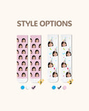 キッズカスタムポートレートフェイスクルーソックス パーソナライズドフォトソックス 友達へのギフト ホワイトトゥ